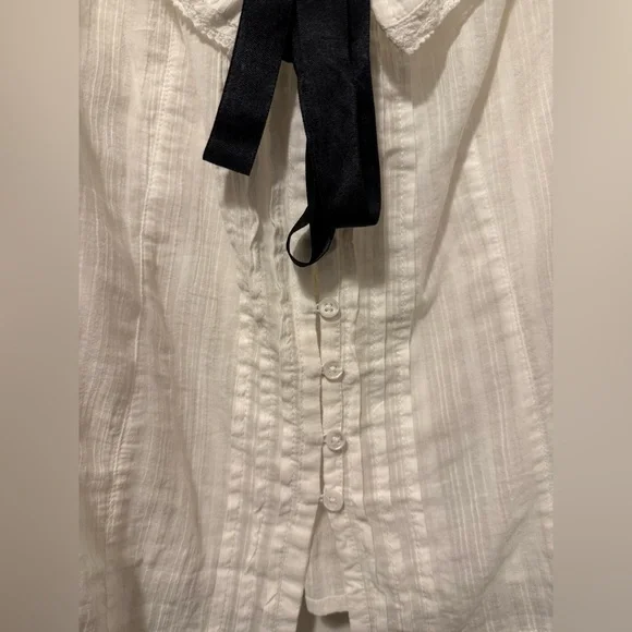 Free People Bow Babe Blouse NWOT - Picture 6 of 8